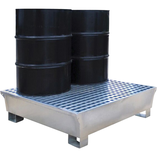 2-Drum Steel Ultra-Spill Pallet&reg;, 68 US gal. Spill Capacity, 47.2" x 31.4" x 17.4" Distribution Industrielle GC