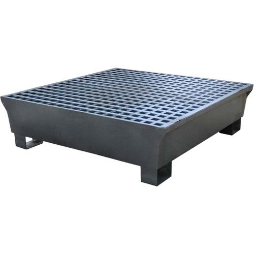 4-Drum Steel Ultra-Spill Pallet&reg;, 68 US gal. Spill Capacity, 49.1" x 47.1" x 10.9" Distribution Industrielle GC
