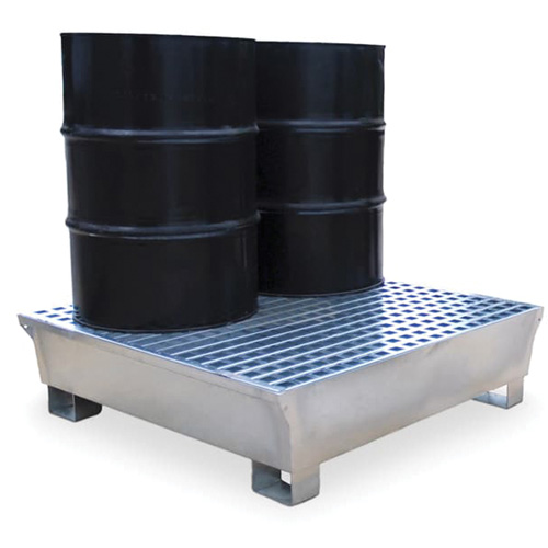 4-Drum Steel Ultra-Spill Pallet&reg;, 68 US gal. Spill Capacity, 49.1" x 47.1" x 10.9" Distribution Industrielle GC