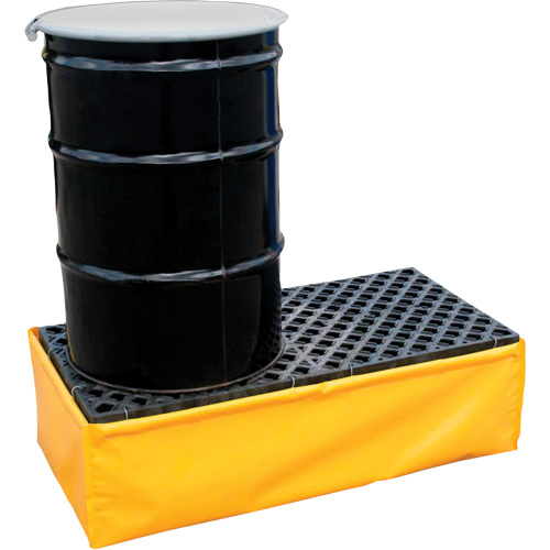2-Drum Flexible Ultra-Spill Pallet&reg;, 66 US gal. Spill Capacity, 48" x 24" x 14" Distribution Industrielle GC