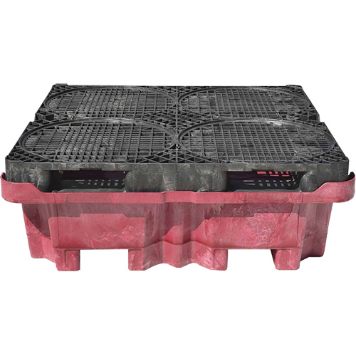 4-Drum Ultra-Spill King&reg; Drum Spill Pallet, 85 US gal. Spill Capacity, 51" x 51" x 17.5" Distribution Industrielle GC
