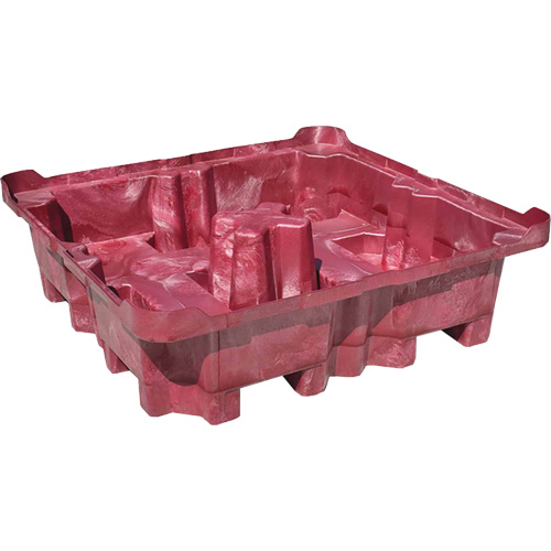 4-Drum Ultra-Spill King&reg; Drum Spill Pallet, 85 US gal. Spill Capacity, 51" x 51" x 17.5" Distribution Industrielle GC
