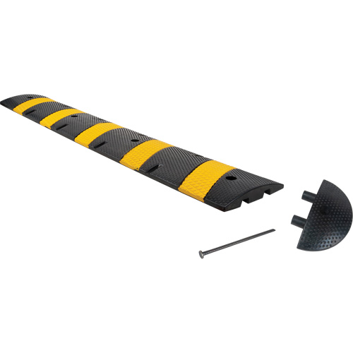 Speed Bump Kit, Rubber, 6' L x 11" W x 2" H Distribution Industrielle GC
