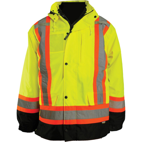 Veste 7 en 1, Polyester, Orange haute visibilit&eacute;, 3T-Grand Distribution Industrielle GC