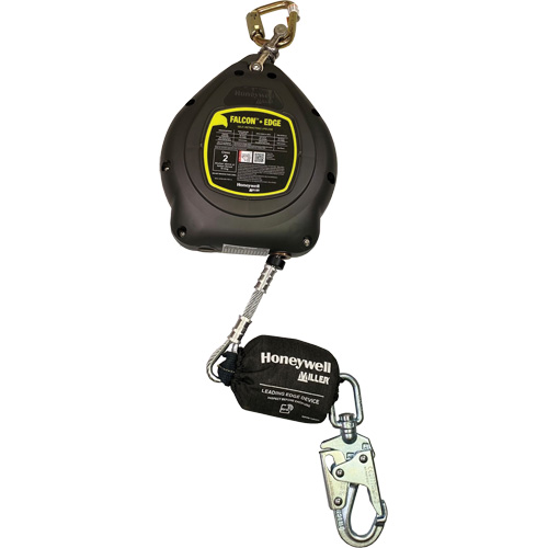 Cordage de s&eacute;curit&eacute; autor&eacute;tractable Falcon + Edge, 20', Acier galvanis&eacute;, Pivotant Distribution Industrielle GC