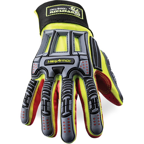 Rig Lizard&reg; 2028X Cut-Resistant Gloves, 6/X-Small, Synthetic/HPPE Palm, Elastic/Hook & Loop Cuff Distribution Industrielle GC