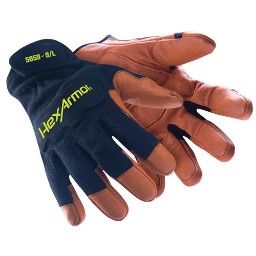 HeatArmor&reg; 5059 Welding Gloves, Grain Goatskin, Size Small/7 Distribution Industrielle GC