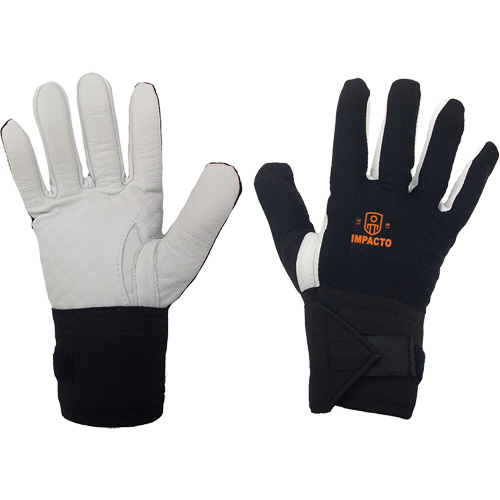 Gant r&eacute;sistant &agrave; limpact pour droitier, 7/Petit, Paume en Cuir fleur, Poignet &eacute;lastique Distribution Industrielle GC