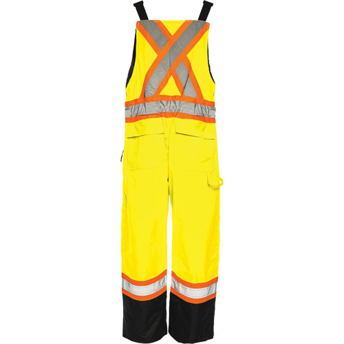Salopette de s&eacute;curit&eacute; dhiver TO1, Polyester, Petit, Noir/Jaune lime haute visibilit&eacute; Distribution Industrielle GC