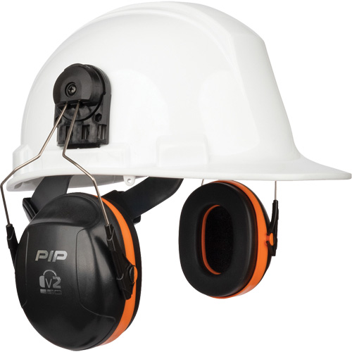 Dynamic V2 Passive Ear Muffs, Cap Mount, 24 NRR dB Distribution Industrielle GC
