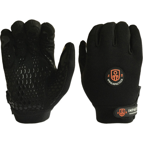 Mechanic Anti-Impact Gloves, 7/Small, Synthetic/Suede Palm, Elastic/Hook & Loop Cuff Distribution Industrielle GC