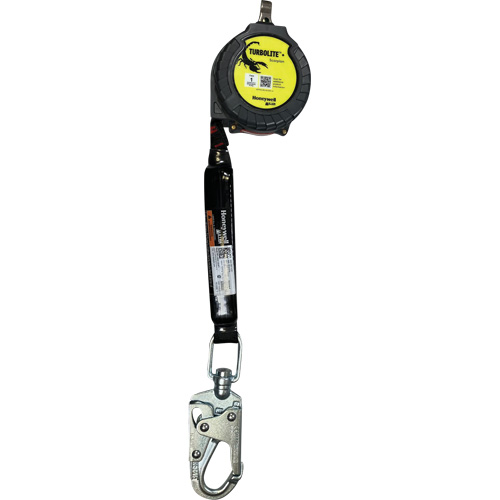 Miller TurboLite+ Scorpion Personal Fall Limiter, 9', Web, Swivel Distribution Industrielle GC