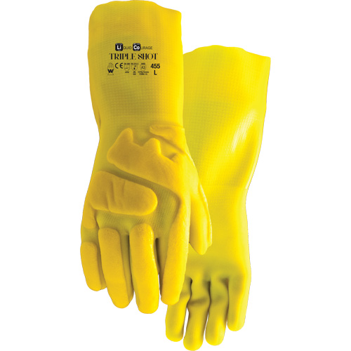 Gants r&eacute;sistant &agrave; la coupe 455 Triple Shot, Taille Grand, PVC, Doublure en Nylon Distribution Industrielle GC