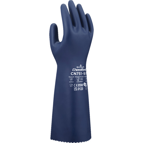 Gants r&eacute;sistants aux produits chimiques CN751, Taille Petit/7, 15" lo, Nitrile, 18 mils Distribution Industrielle GC