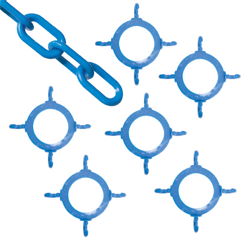 Ensemble de connecteurs de chaîne pour c&ocirc;nes, Bleu Distribution Industrielle GC