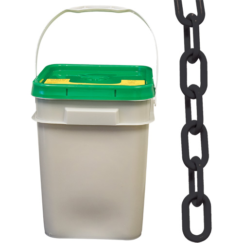 Heavy-Duty Plastic Safety Chain, Black Distribution Industrielle GC