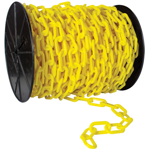 Heavy-Duty Plastic Safety Chain, Green, 2" Link, 120' Length Distribution Industrielle GC