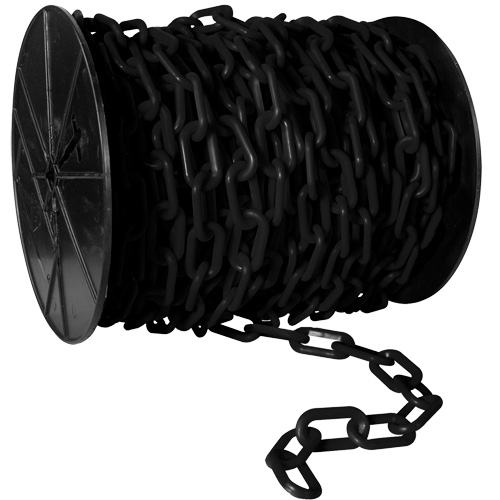 Heavy-Duty Plastic Safety Chain, White, 2" Link, 100' Length Distribution Industrielle GC