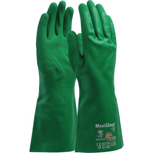 ATG MaxiChem&reg; Cut Chemical-Resistant Gloves, Size Small, 14" L, Nitrile Distribution Industrielle GC