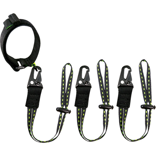GearLink Wrist Lanyard with Interchangeable Ends, Fixed Length, Hook & Loop/Loop Distribution Industrielle GC