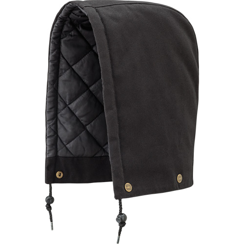 538BK Capuchon pour parka, blouson aviateur ou combinaison de s&eacute;curit&eacute; matelass&eacute;e, Noir, Coton Distribution Industrielle GC