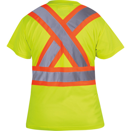 6949 T-shirt de s&eacute;curit&eacute; en il-de-perdrix pour femme, Polyester, T-petit, Jaune lime haute visibilit&eacute; Distribution Industrielle GC
