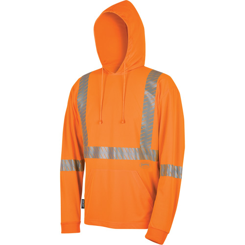 6964 Bird's-Eye Safety Hoodie, Small, High Visibility Orange Distribution Industrielle GC