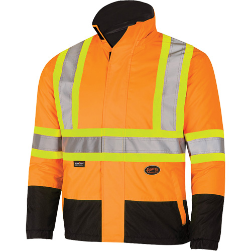5770 Manteau de s&eacute;curit&eacute; imperm&eacute;able r&eacute;versible, Polyester/Polyur&eacute;thane, Orange haute visibilit&eacute;, Petit Distribution Industrielle GC