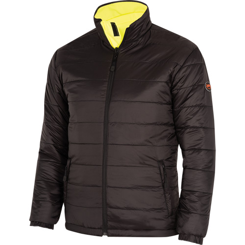 5771 Manteau de s&eacute;curit&eacute; imperm&eacute;able r&eacute;versible, Polyester/Polyur&eacute;thane, Jaune lime haute visibilit&eacute;, Petit Distribution Industrielle GC