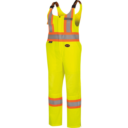 6000W Women's High-Visibility Traffic Safety Overalls, Polyester, X-Small, High Visibility Lime-Yellow Distribution Industrielle GC