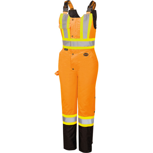 5040BBW Combinaison de s&eacute;curit&eacute; imperm&eacute;able haute visibilit&eacute; pour femmes, Polyester, T-petit, Noir/Orange haute visibilit&eacute; Distribution Industrielle GC