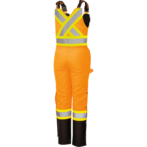 5040BBW Combinaison de s&eacute;curit&eacute; imperm&eacute;able haute visibilit&eacute; pour femmes, Polyester, T-petit, Noir/Orange haute visibilit&eacute; Distribution Industrielle GC