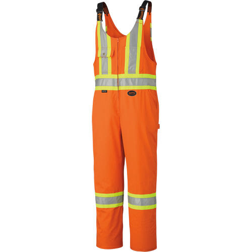 6617ZT Combinaison de s&eacute;curit&eacute; haute visibilit&eacute; avec fermeture &agrave; glissi&egrave;re sur la jambe, Poly-coton, 40 (grand taille), Orange haute visibilit&eacute; Distribution Industrielle GC