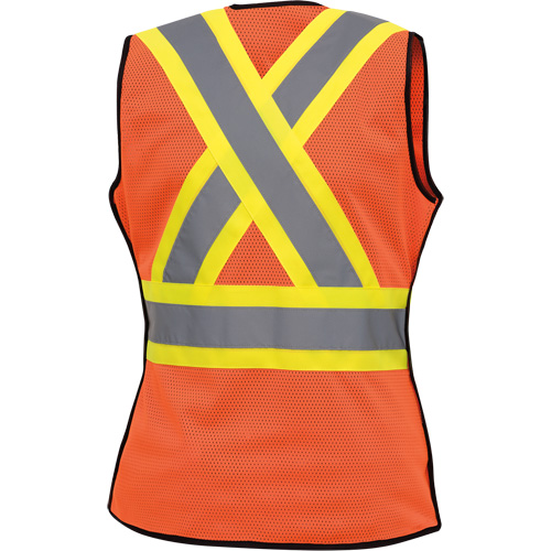 486 Veste de s&eacute;curit&eacute; d&eacute;tachable haute visibilit&eacute;, Orange haute visibilit&eacute;, T-petit, Polyester Distribution Industrielle GC