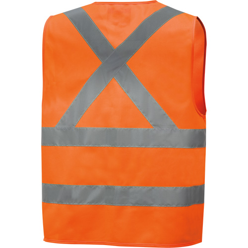 6885 Veste de s&eacute;curit&eacute; haute visibilit&eacute; en tricot chaîne, Orange haute visibilit&eacute;, Petit, Polyester Distribution Industrielle GC