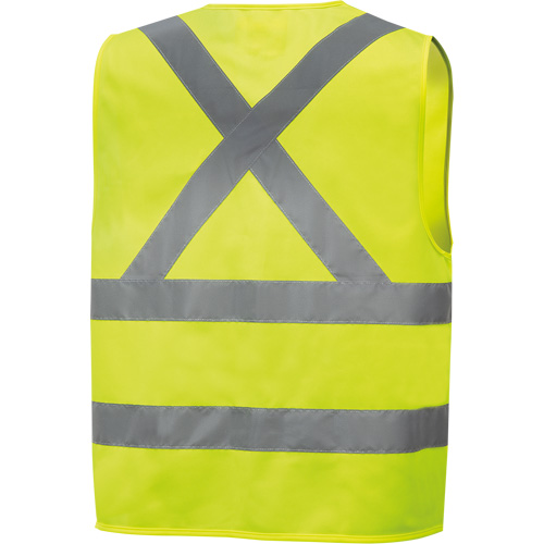 6886 Veste de s&eacute;curit&eacute; haute visibilit&eacute; en tricot chaîne, Jaune lime haute visibilit&eacute;, Petit, Polyester Distribution Industrielle GC
