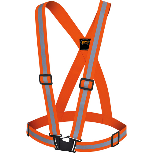 5496 Bretelles de s&eacute;curit&eacute; haute visibilit&eacute;, Orange haute visibilit&eacute;, Couleur r&eacute;fl&eacute;chissante Argent, Taille unique Distribution Industrielle GC