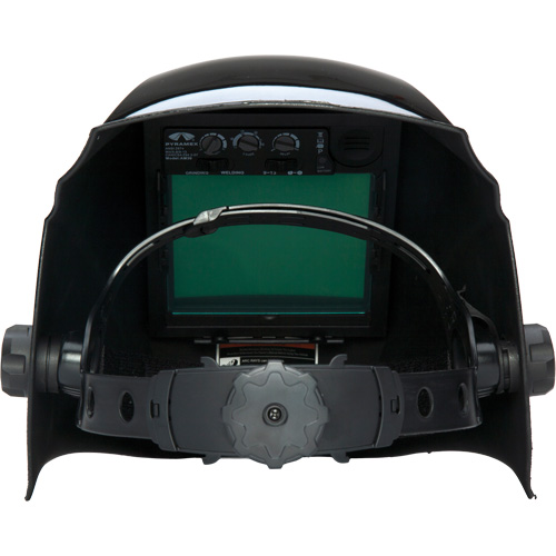 Leadhead&reg; Auto Darkening Welding Helmet, 3.8" L x 3.4" W View Area, 9 - 13 Shade Range, Black Distribution Industrielle GC