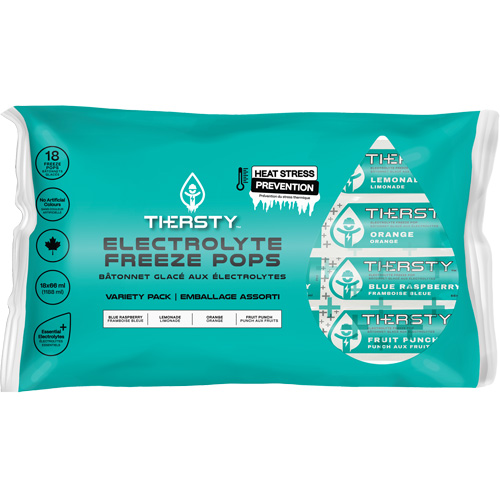 Hydration Drink Freeze Pops, Frozen, Mixed Flavours Distribution Industrielle GC
