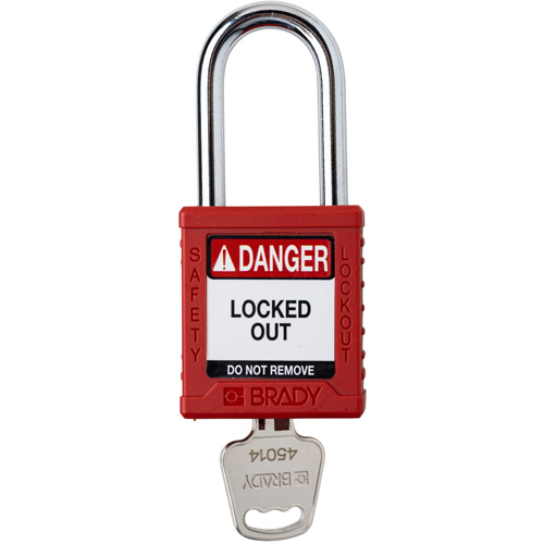 Velocity Lockout Padlock, Red, Keyed Different, Nylon, 1-1/2" Width Distribution Industrielle GC