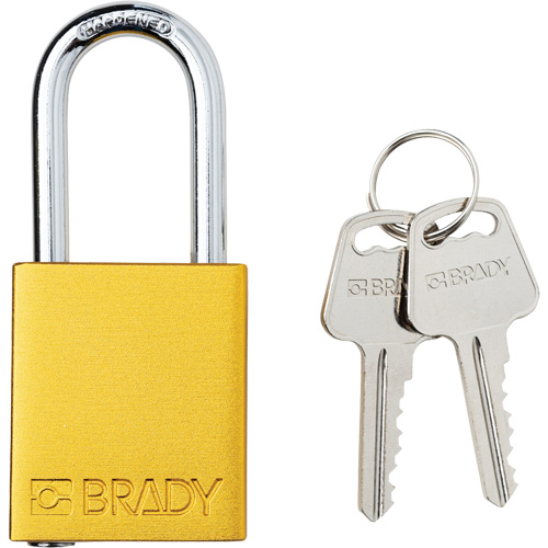 Cadenas de s&eacute;curit&eacute;, Cadenas de s&eacute;curit&eacute;, Cl&eacute;s diff&eacute;rentes, Aluminium, Largeur de 1-1/2" Distribution Industrielle GC