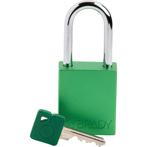 Cadenas de s&eacute;curit&eacute;, Cadenas de s&eacute;curit&eacute;, Cl&eacute;s diff&eacute;rentes, Aluminium, Largeur de 1-1/2" Distribution Industrielle GC