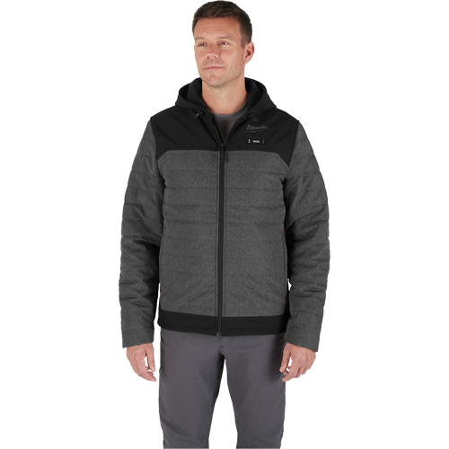 M12 Heated Quietshell Jacket with Battery, Men's, Small, Grey Distribution Industrielle GC