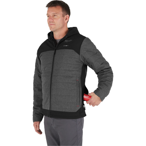 M12 Heated Quietshell Jacket with Battery, Men's, Small, Grey Distribution Industrielle GC