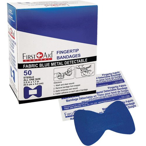 Bandages, Bout de doigt, Tissu d&eacute;tectable, Non st&eacute;rile Distribution Industrielle GC