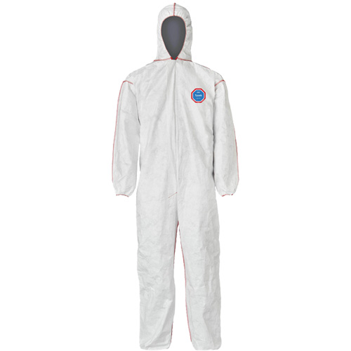 Combinaisons SFR avec cagoule, Moyen, Blanc, Tyvek 400 Distribution Industrielle GC