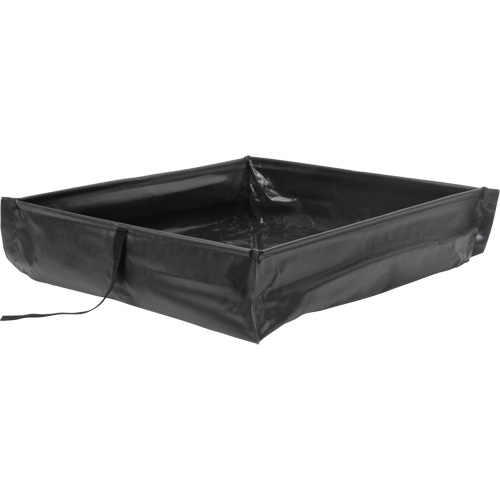 Berme de confinement des d&eacute;versements repliable &agrave; rouler, Capacit&eacute; 60 gal. US, 4' la x 4' lo x 6" h Distribution Industrielle GC