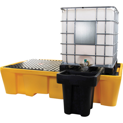 Double palette de d&eacute;versements IBC, Capacit&eacute; de d&eacute;versement 317 gal. US, 89" x 57" x 23" Distribution Industrielle GC