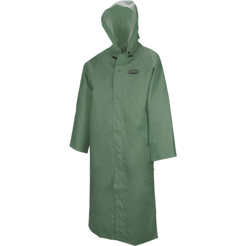 Manteau long avec capuchon d&eacute;tachable Hurricane 851, Grand, Vert Distribution Industrielle GC