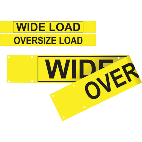 Double Sided Wide Load/Oversized Load Banner, Vinyl, 96" W x 12" H Distribution Industrielle GC
